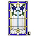 Design Toscano Primrose Art Nouveau Tiffany-Style Stained Glass Window TF806